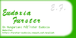 eudoxia furster business card